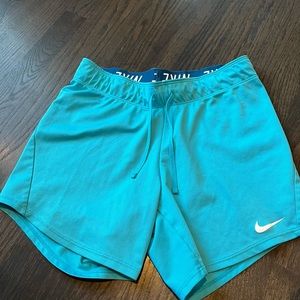 light blue nike tempo shorts